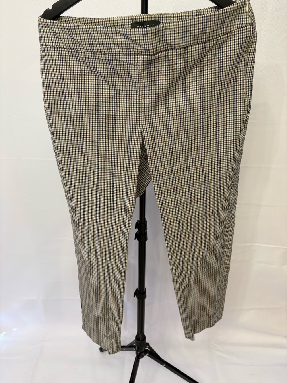 Talbots Plaid Women’s Dress Pants - Black & White